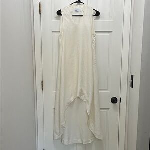 Island Company Persephone Dress 100% Linen High-Low Hem - Size Small